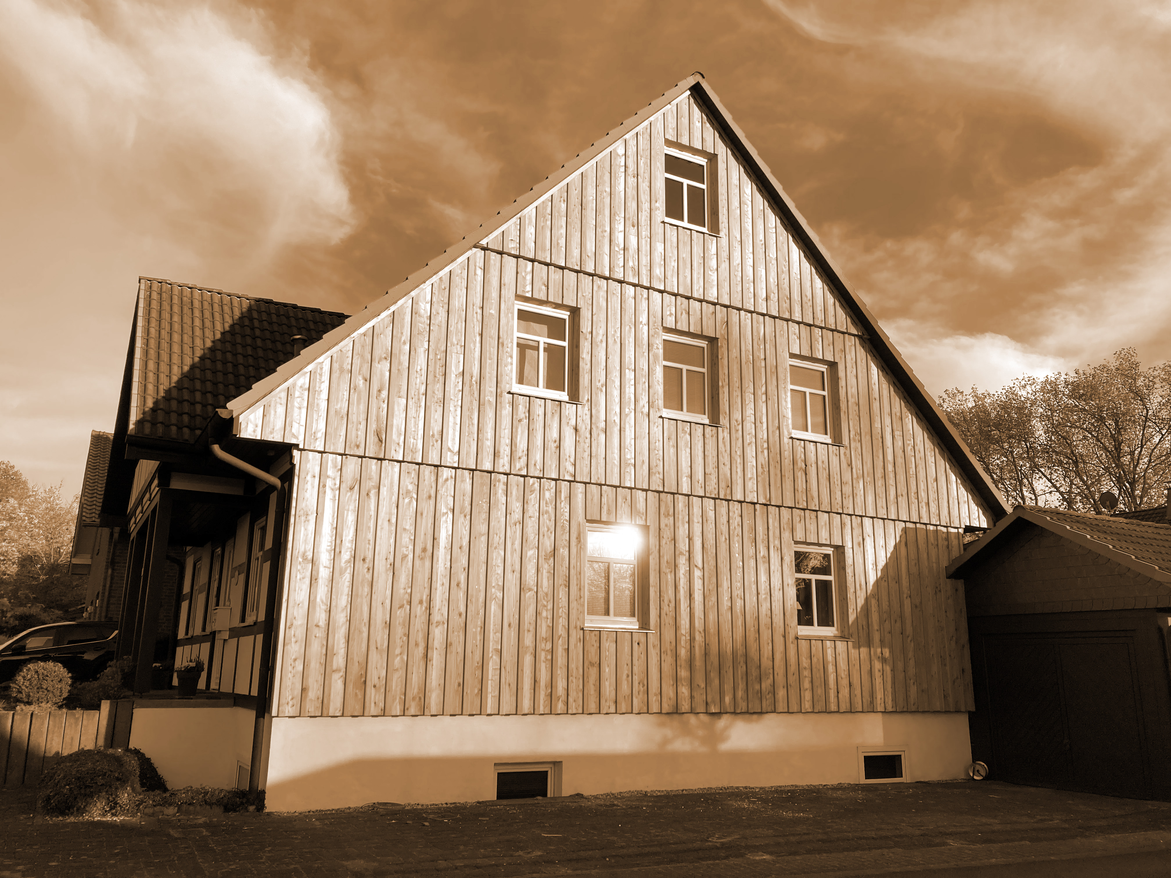 Hausfassade Lärche